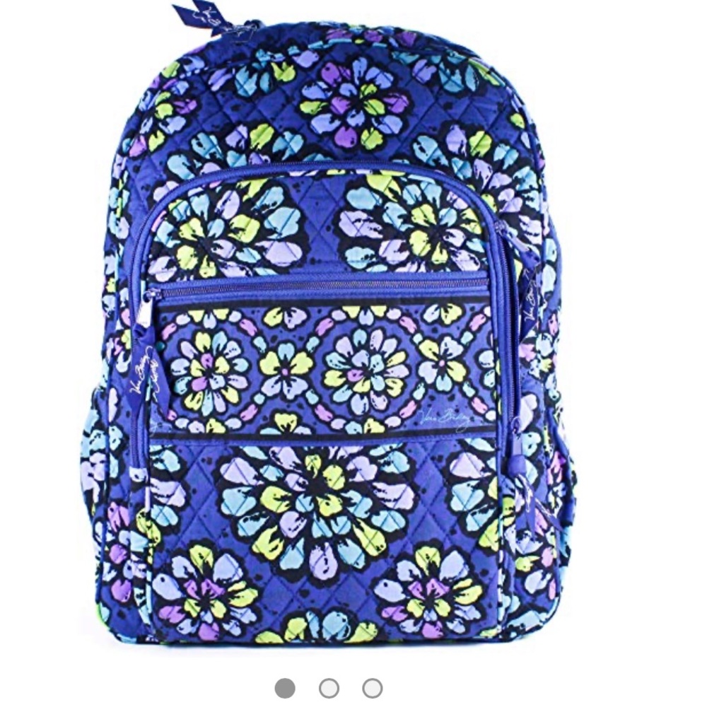 Vera Bradley Campus Backpack (Indigo Pop)